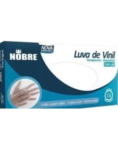 Luva Descartável Vinil Cx com 100 uni 1