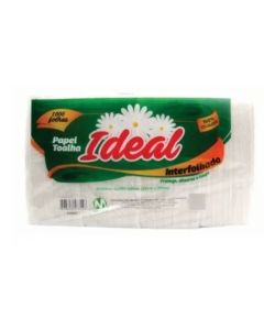 Papel Toalha 100% Celulose Ideal  1000 Fls 1